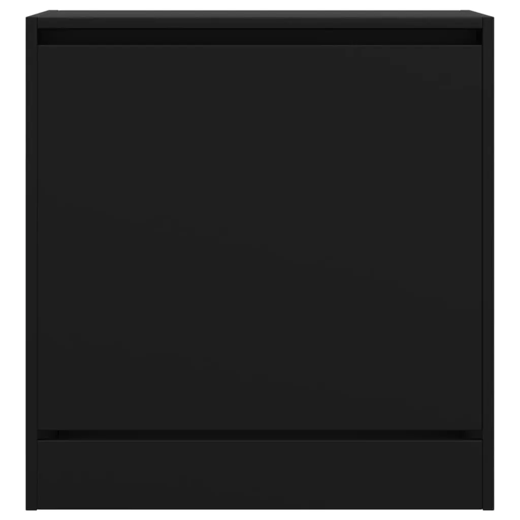 Shoe Cabinet Black 60x34x63.5 cm Engineered Wood