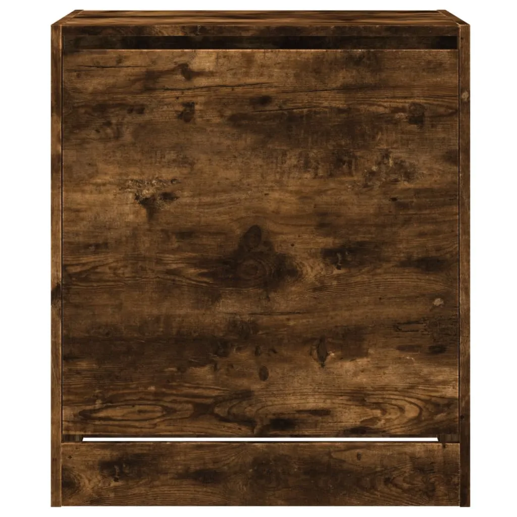 Shoe Cabinet Smoked Oak 60x42x69 cm Engineered Wood