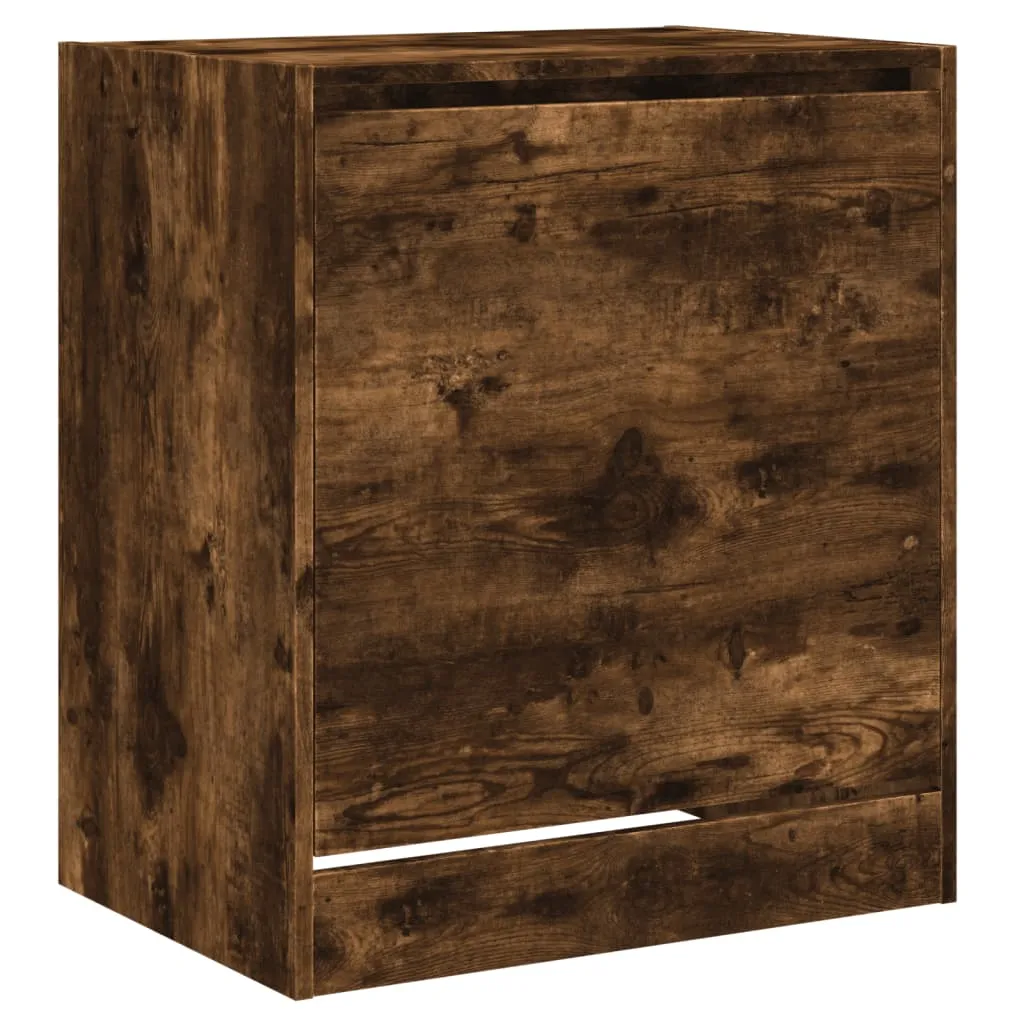 Shoe Cabinet Smoked Oak 60x42x69 cm Engineered Wood