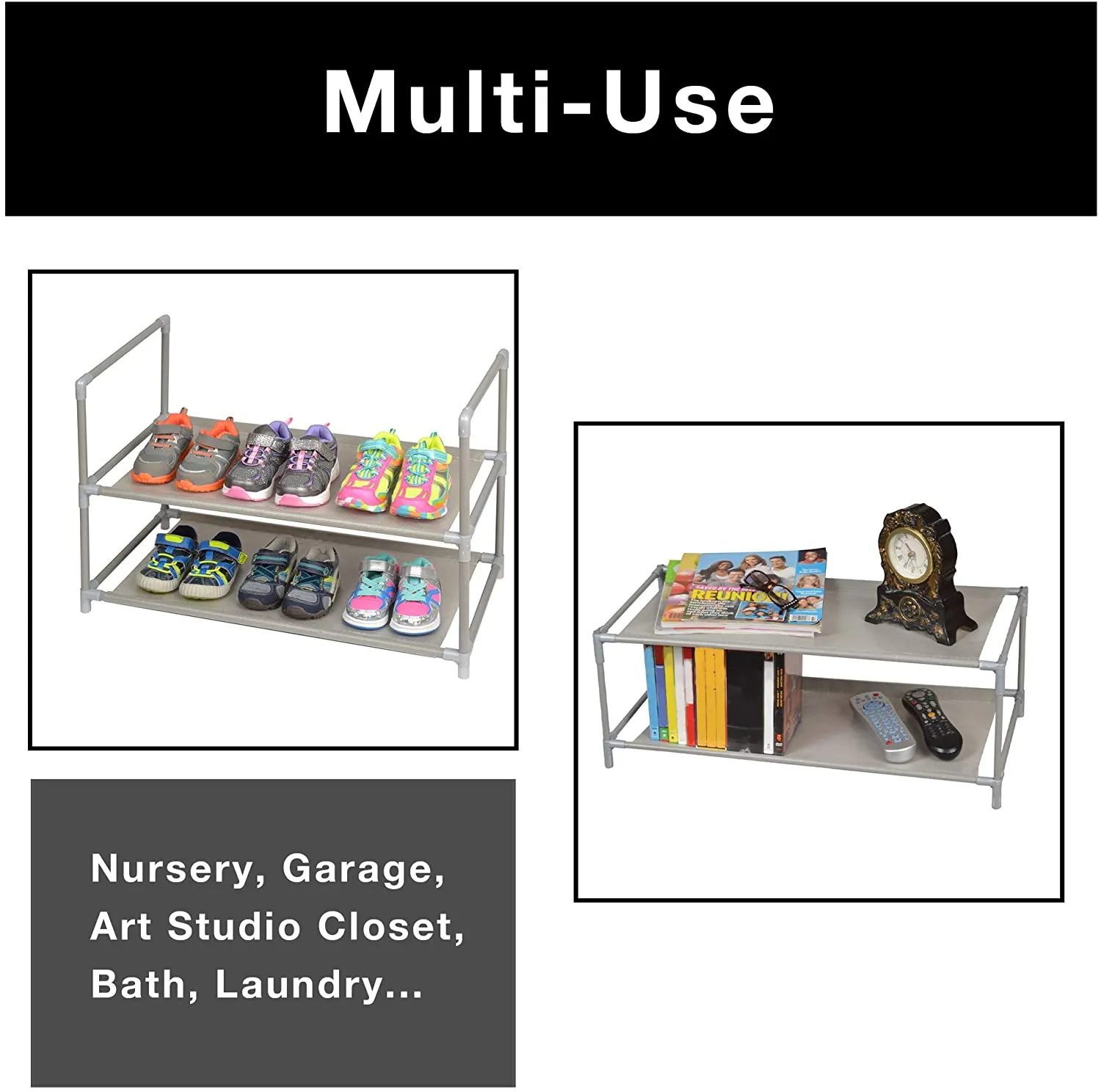 Shoe Rack Shelf with Laminated Liner