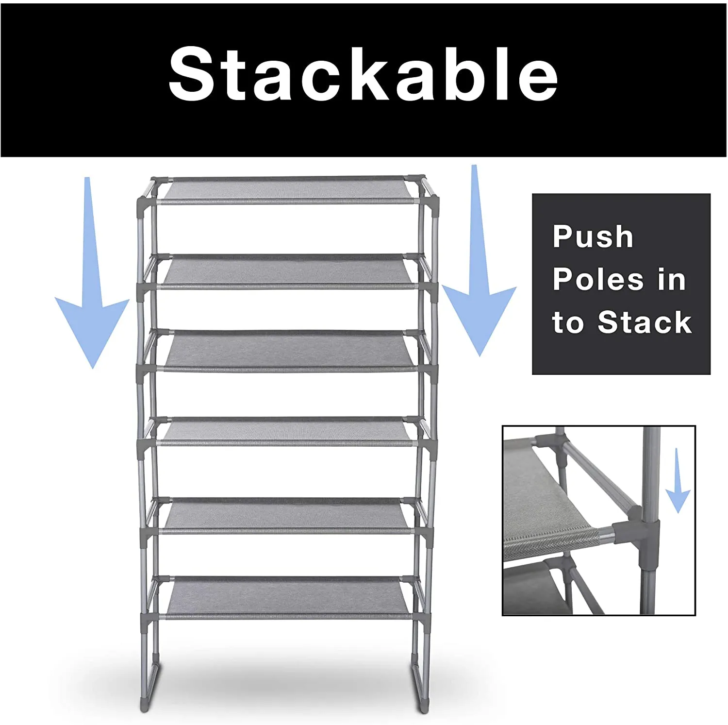 Shoe Rack Shelf with Laminated Liner