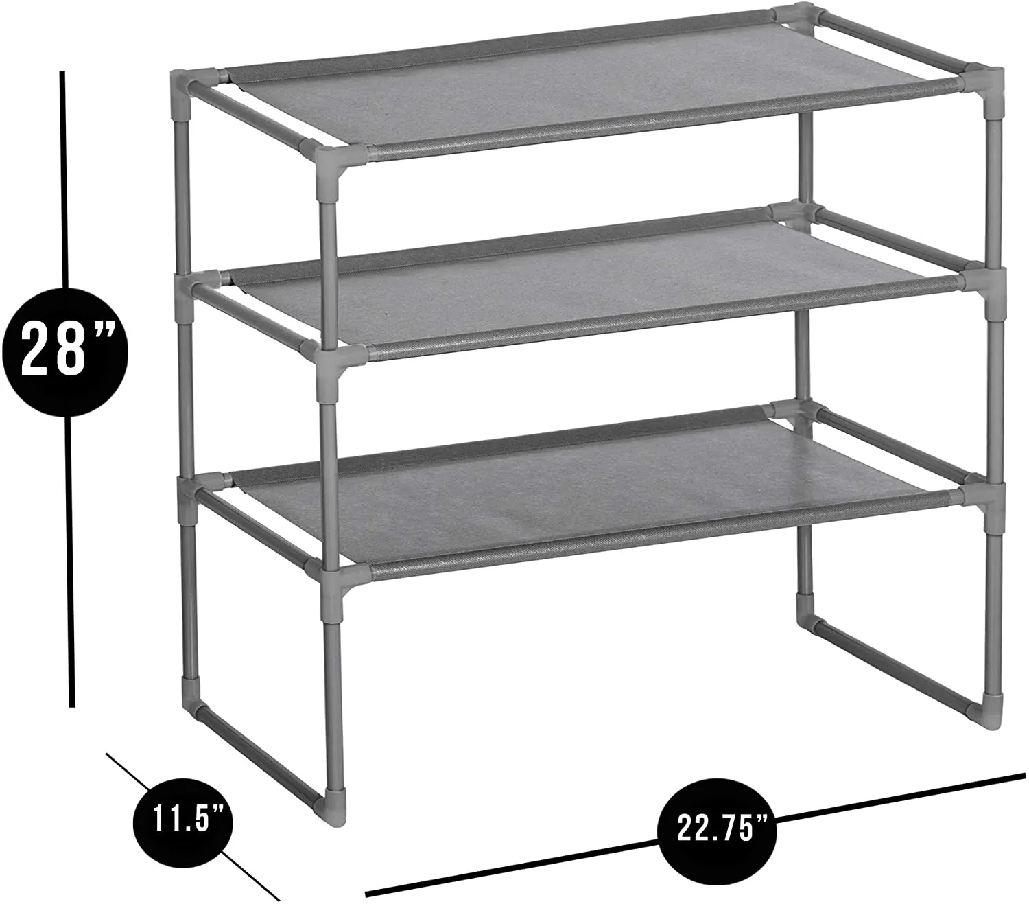 Shoe Rack Shelf with Laminated Liner
