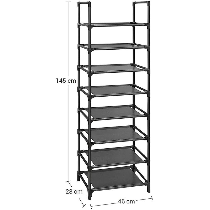Shoe Rack Storage Shelves 8 Tier 16 Pair