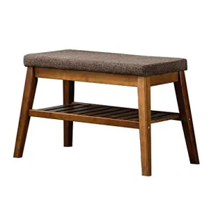 Shoe Racks Bamboo Shoe Bench Ottoman Storage Cabinet Rack 3/4 Pairs Organizer Seat Holder Hallway Stand Shoe Rack with Seat Cushion Max Load 100KG Hallway Shoe Storage (Size : 65cm)