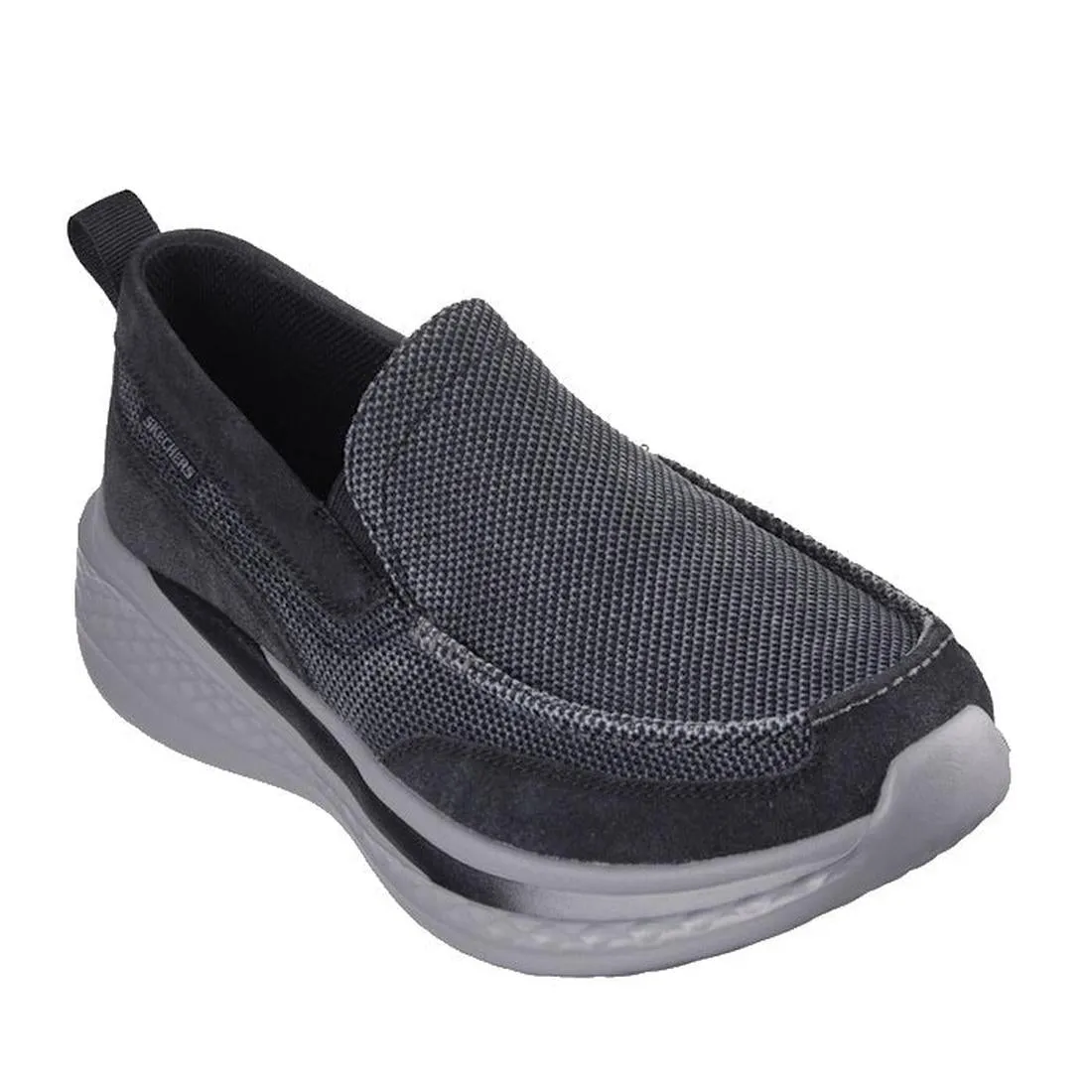 Skechers Mens Slade Muson Black Slip on Trainer