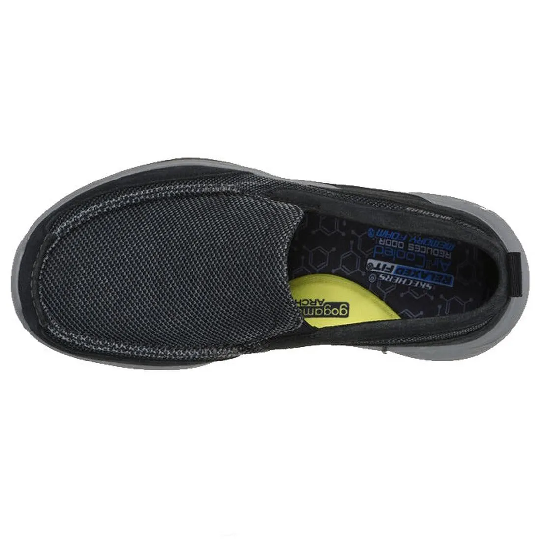 Skechers Mens Slade Muson Black Slip on Trainer