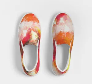 Slip-on Sneakers Shoes for Girls. Tie Dye Printed Keds. Canvas Shoes to Dance in. WickedYo