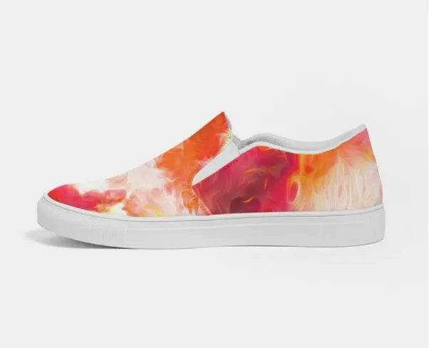 Slip-on Sneakers Shoes for Girls. Tie Dye Printed Keds. Canvas Shoes to Dance in. WickedYo