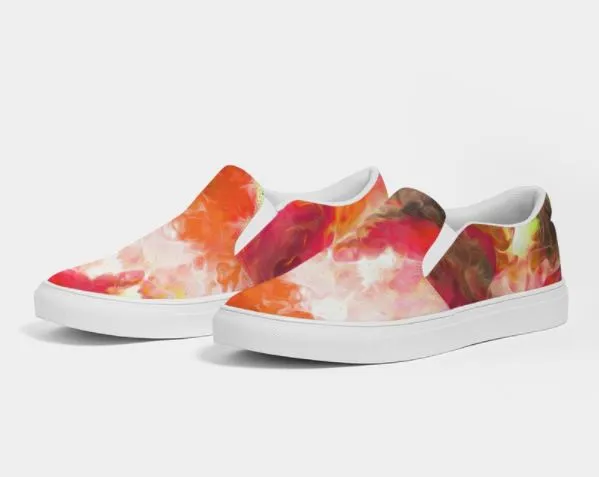 Slip-on Sneakers Shoes for Girls. Tie Dye Printed Keds. Canvas Shoes to Dance in. WickedYo