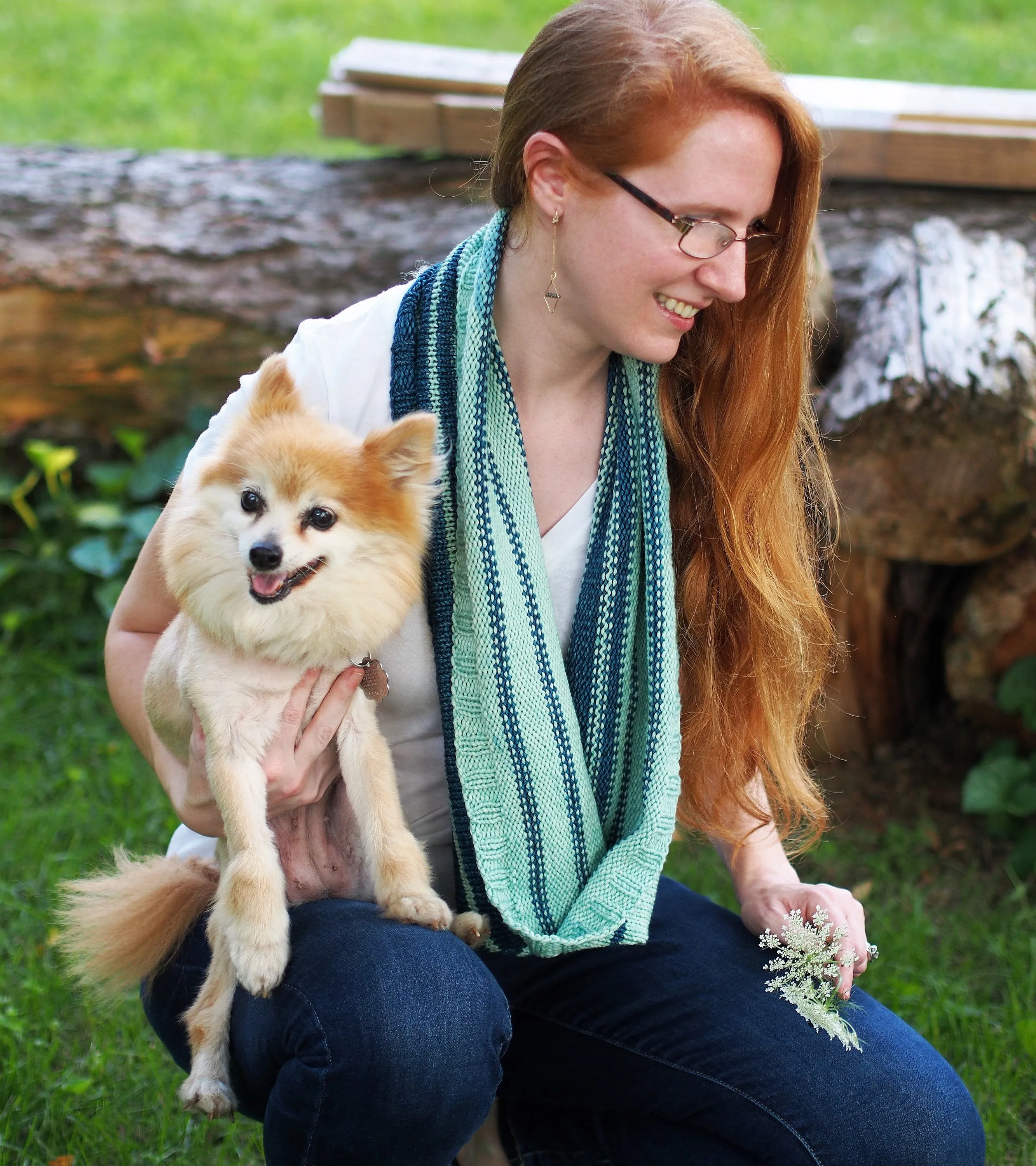 Stryped Cowl Knitting Pattern DK or Worsted Weight