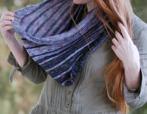 Stryped Cowl Knitting Pattern DK or Worsted Weight