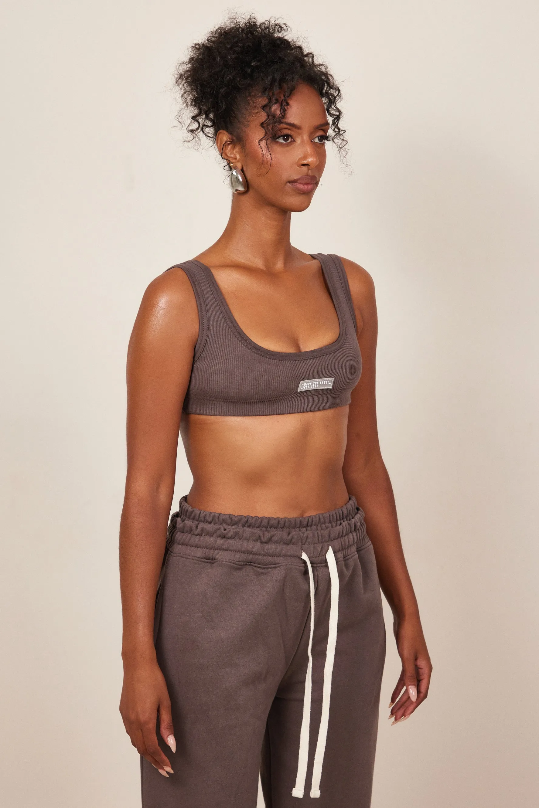 The Mars Ribbed Scoop Cropped Vest