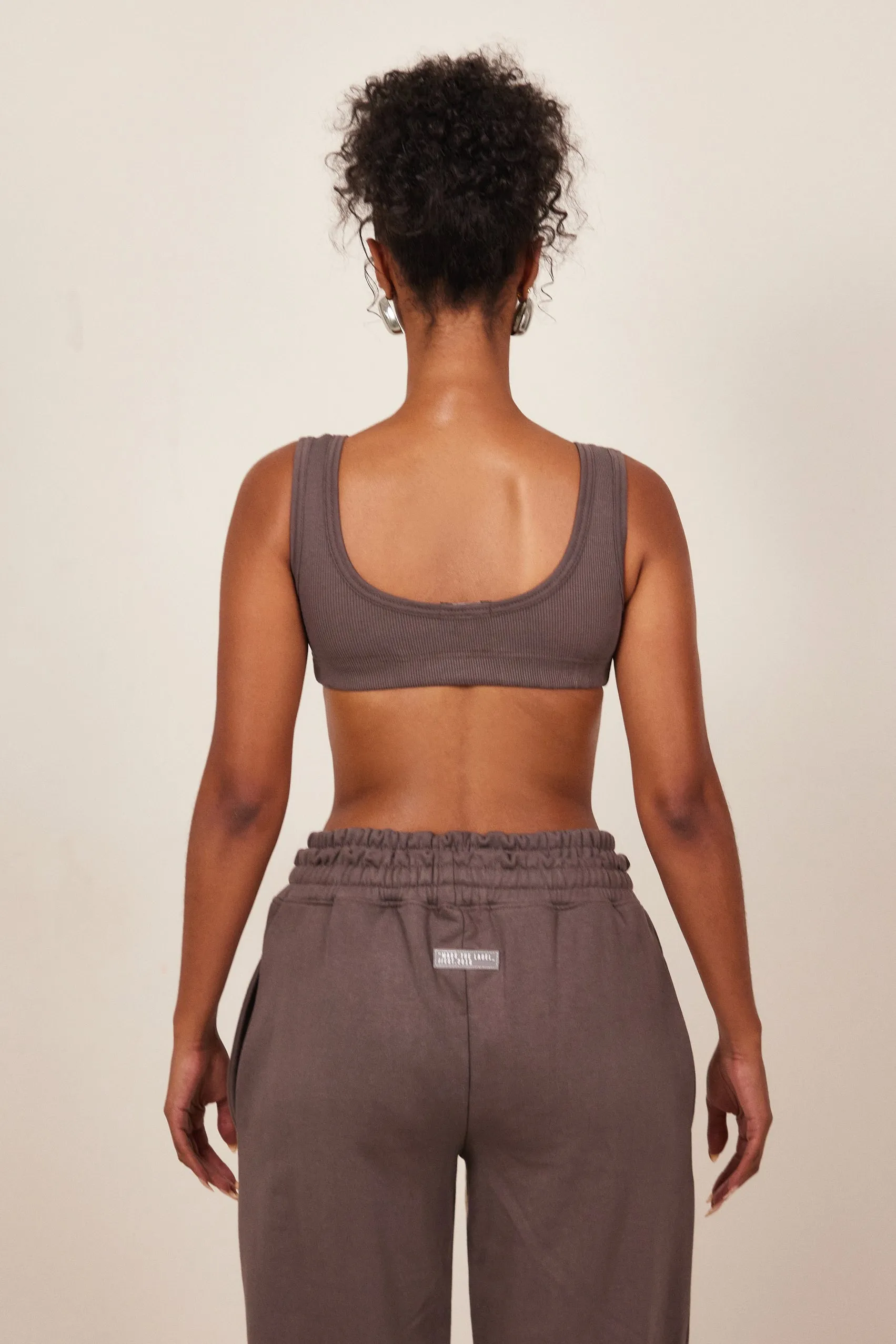 The Mars Ribbed Scoop Cropped Vest