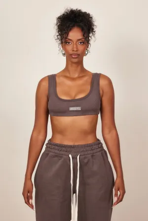 The Mars Ribbed Scoop Cropped Vest