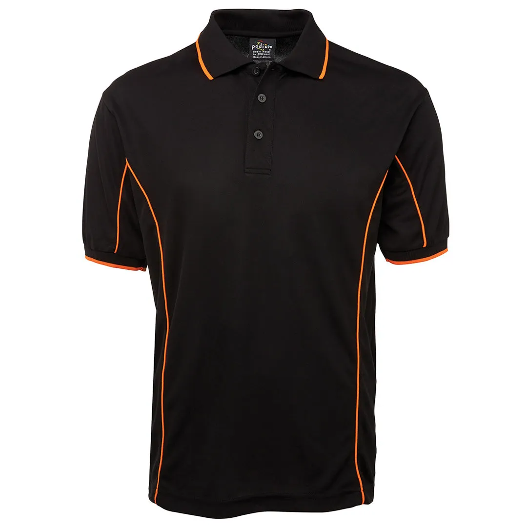 The Piping Polo | Short Sleeve | Black Base | Adults