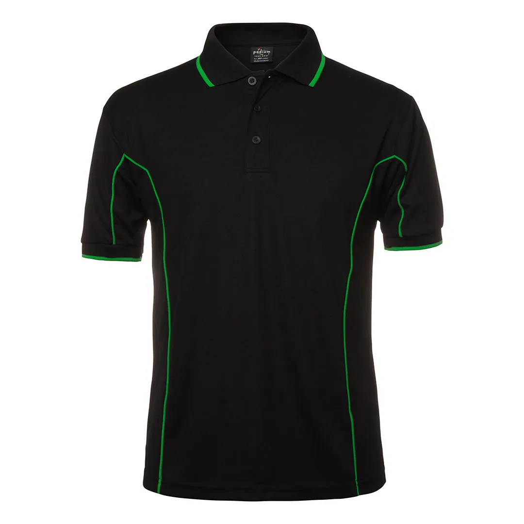 The Piping Polo | Short Sleeve | Black Base | Adults