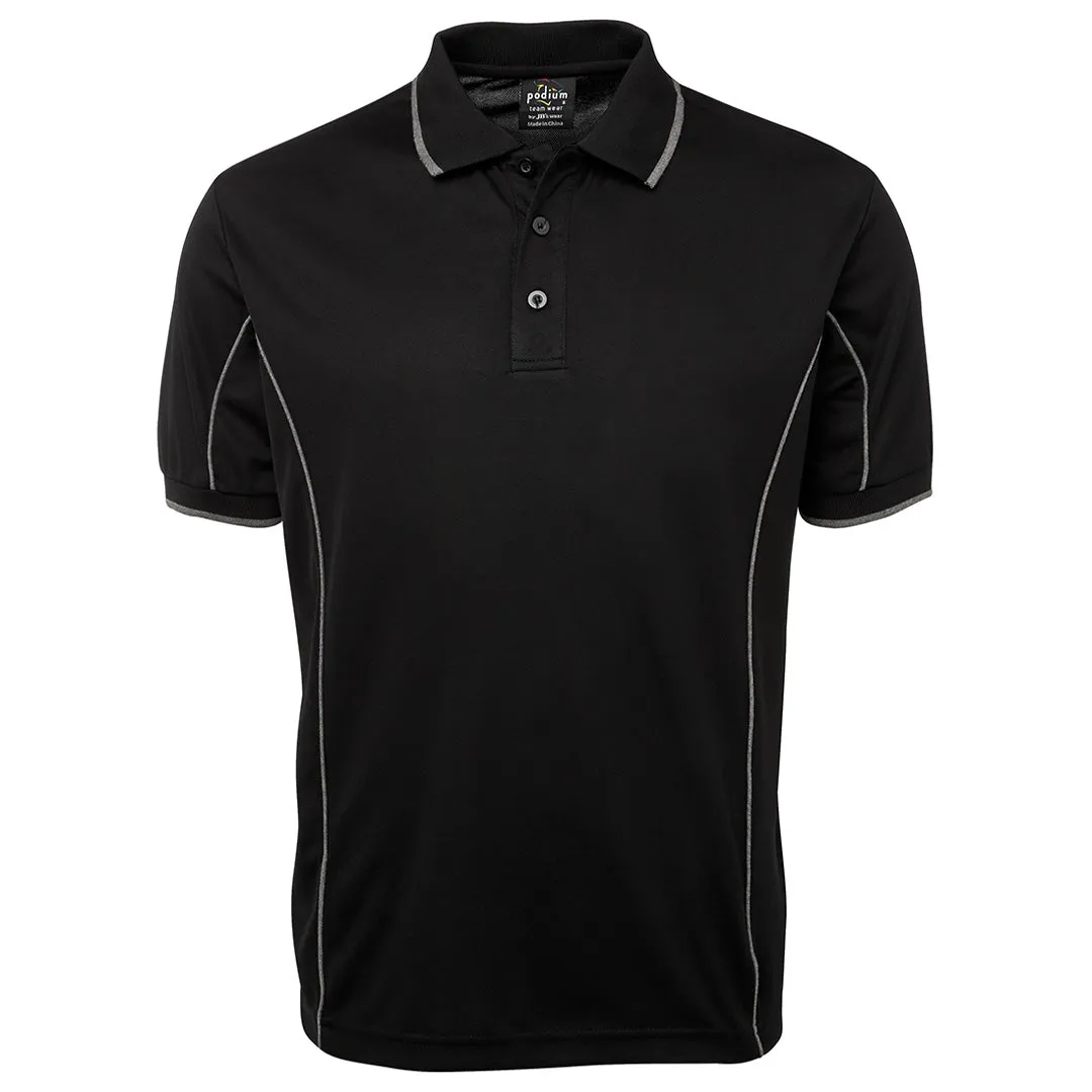 The Piping Polo | Short Sleeve | Black Base | Adults