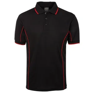 The Piping Polo | Short Sleeve | Black Base | Adults