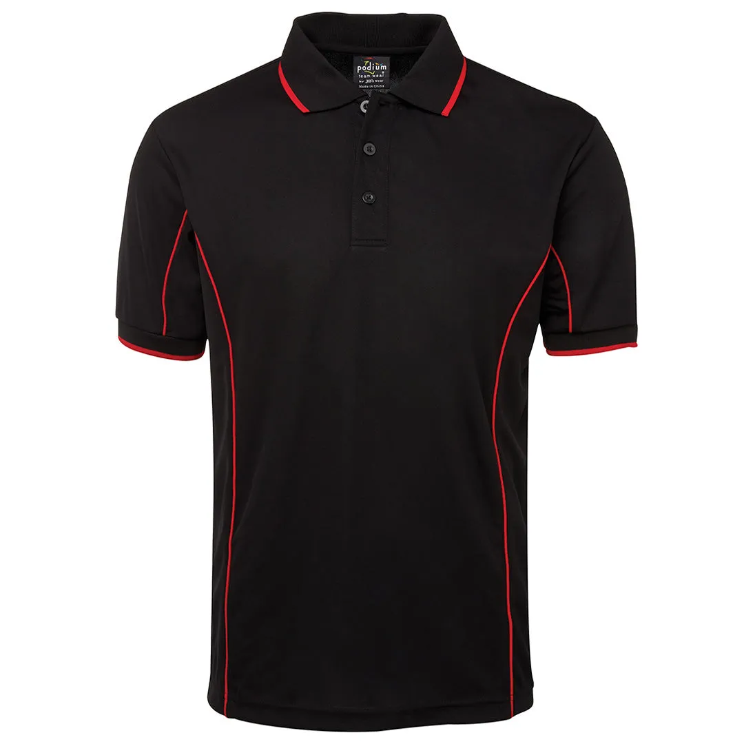 The Piping Polo | Short Sleeve | Black Base | Adults