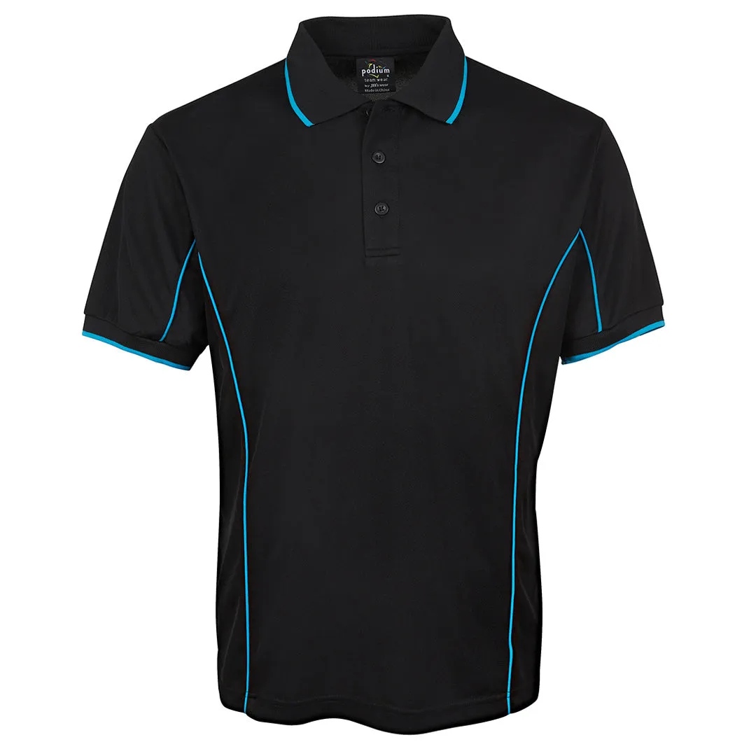 The Piping Polo | Short Sleeve | Black Base | Adults