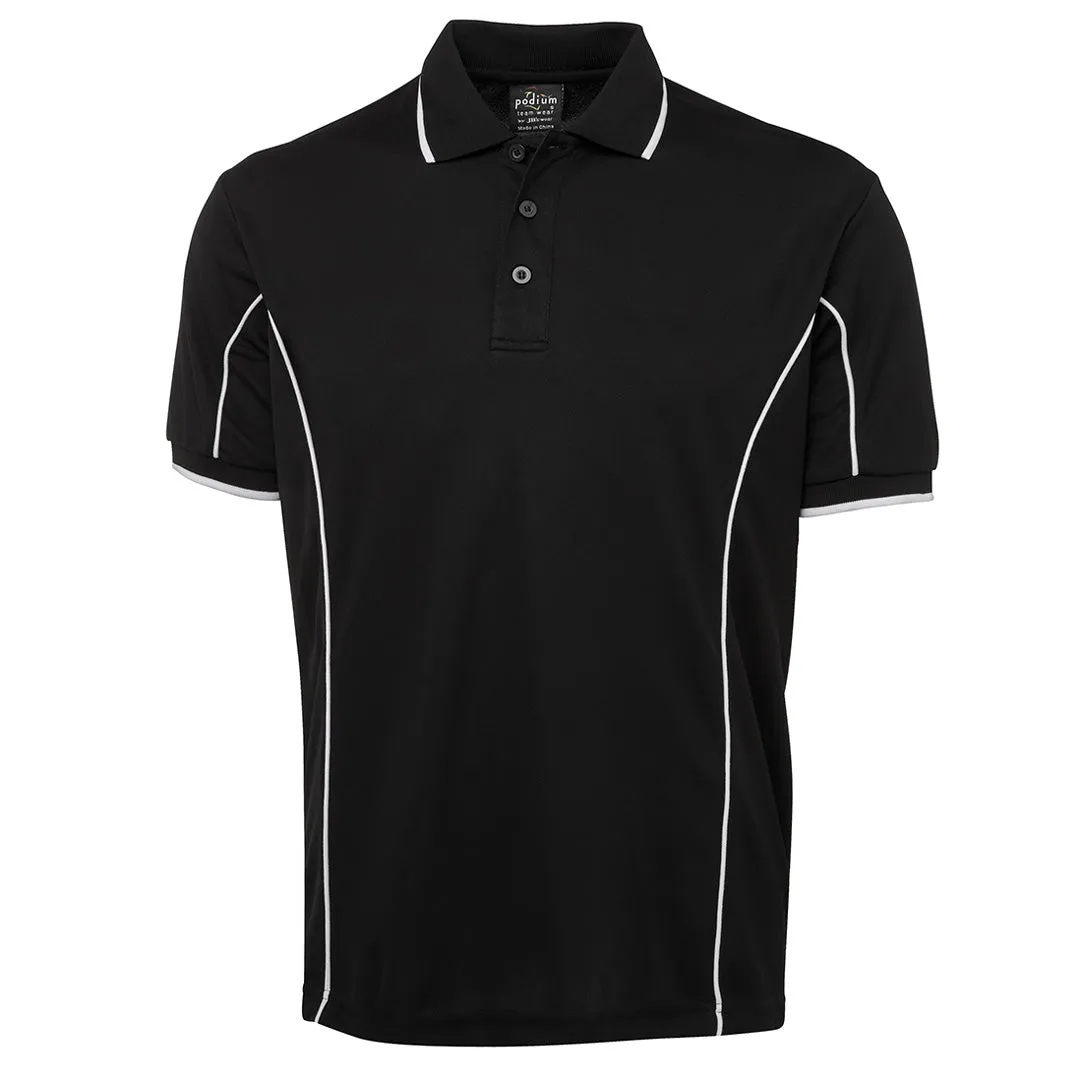 The Piping Polo | Short Sleeve | Black Base | Adults