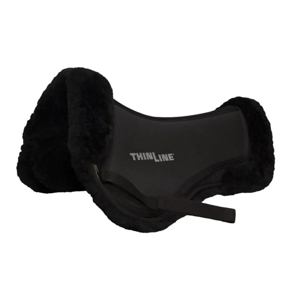 ThinLine Full Sheepskin Trifecta Half Pad, Black