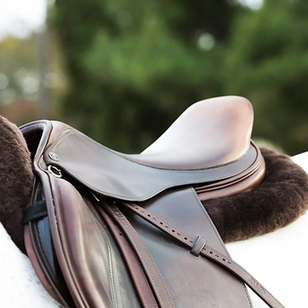 ThinLine Full Sheepskin Trifecta Half Pad, Dark Brown