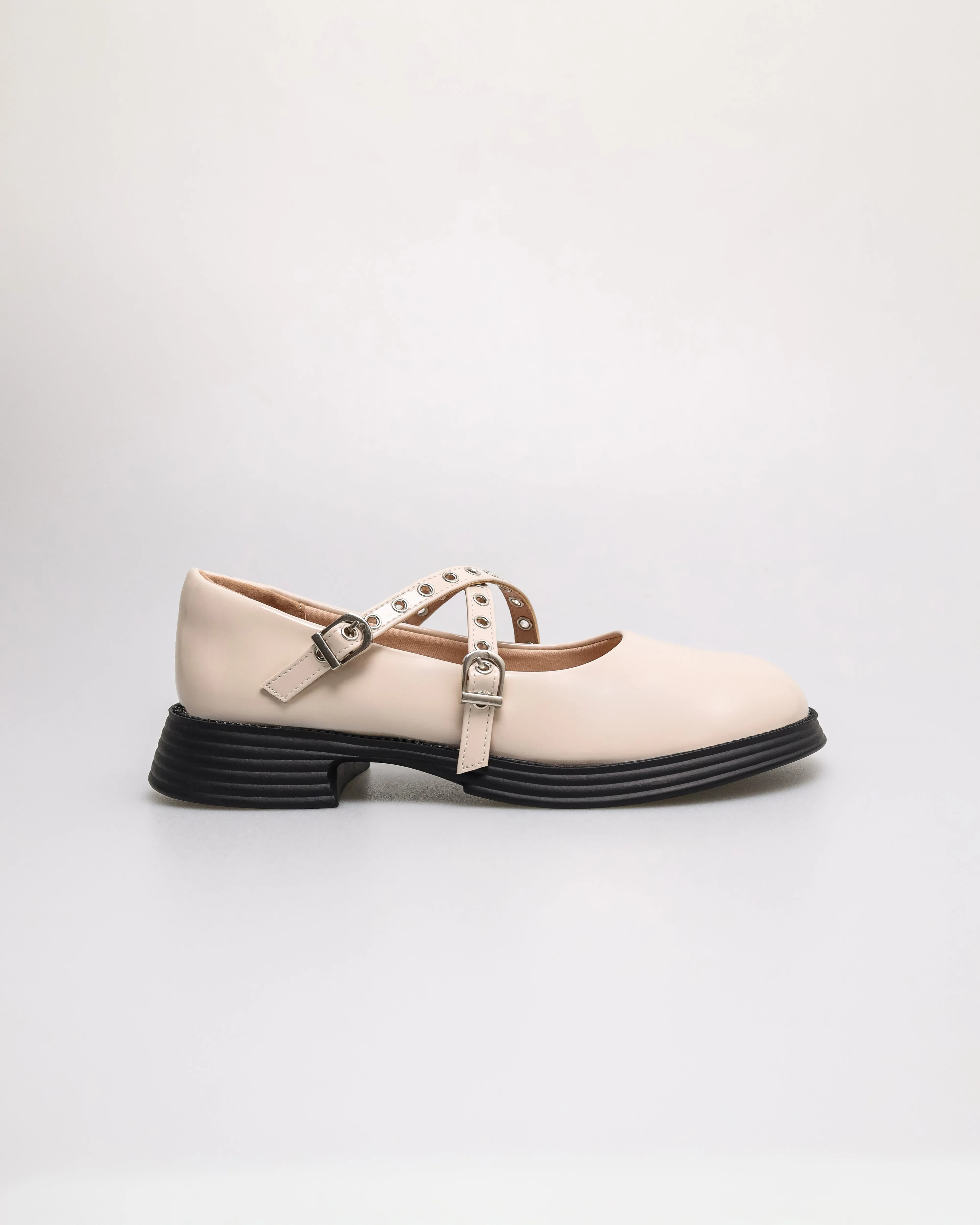 Tomaz NN453 Ladies Gothic Marry Jane Flats