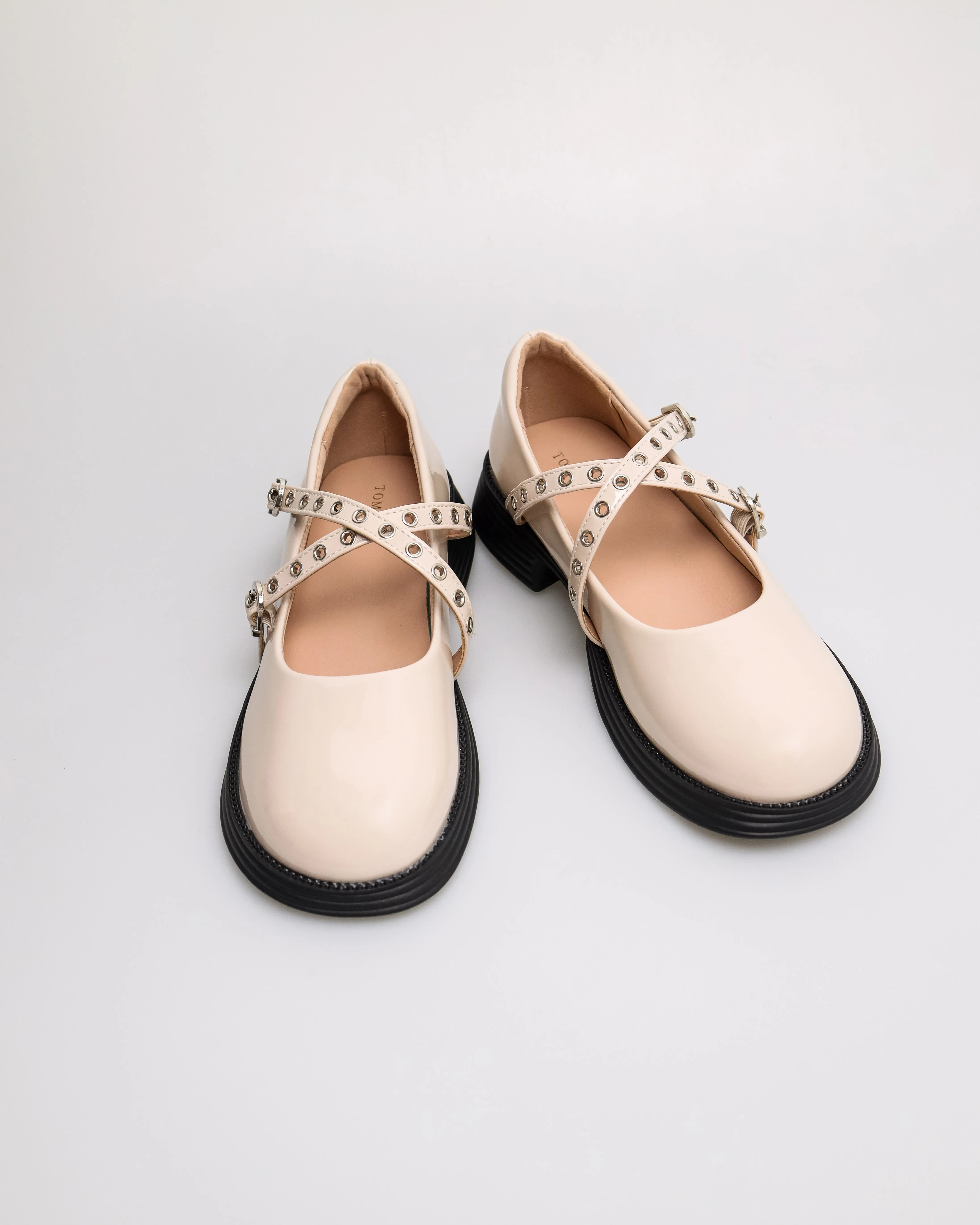 Tomaz NN453 Ladies Gothic Marry Jane Flats