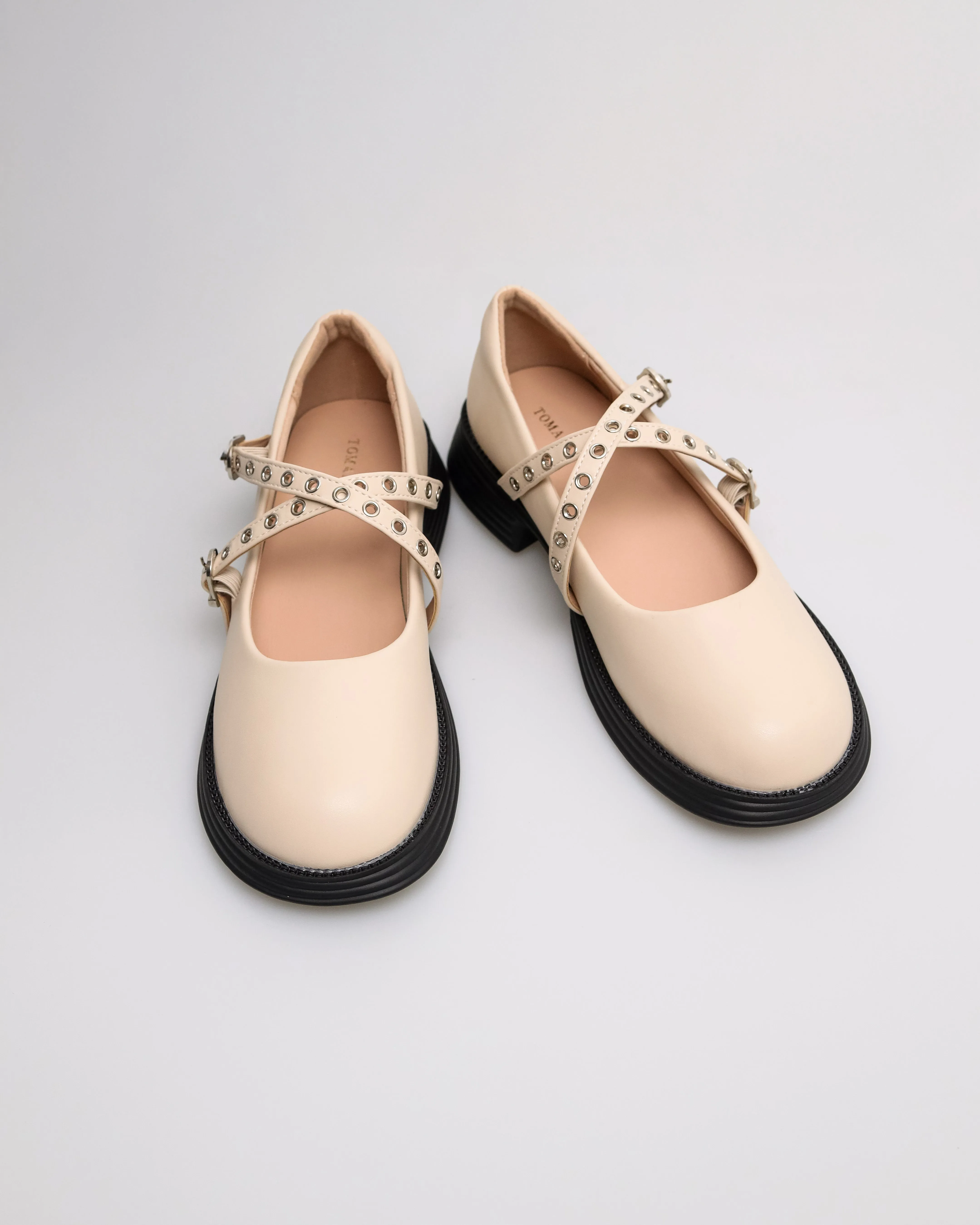 Tomaz NN453 Ladies Gothic Marry Jane Flats