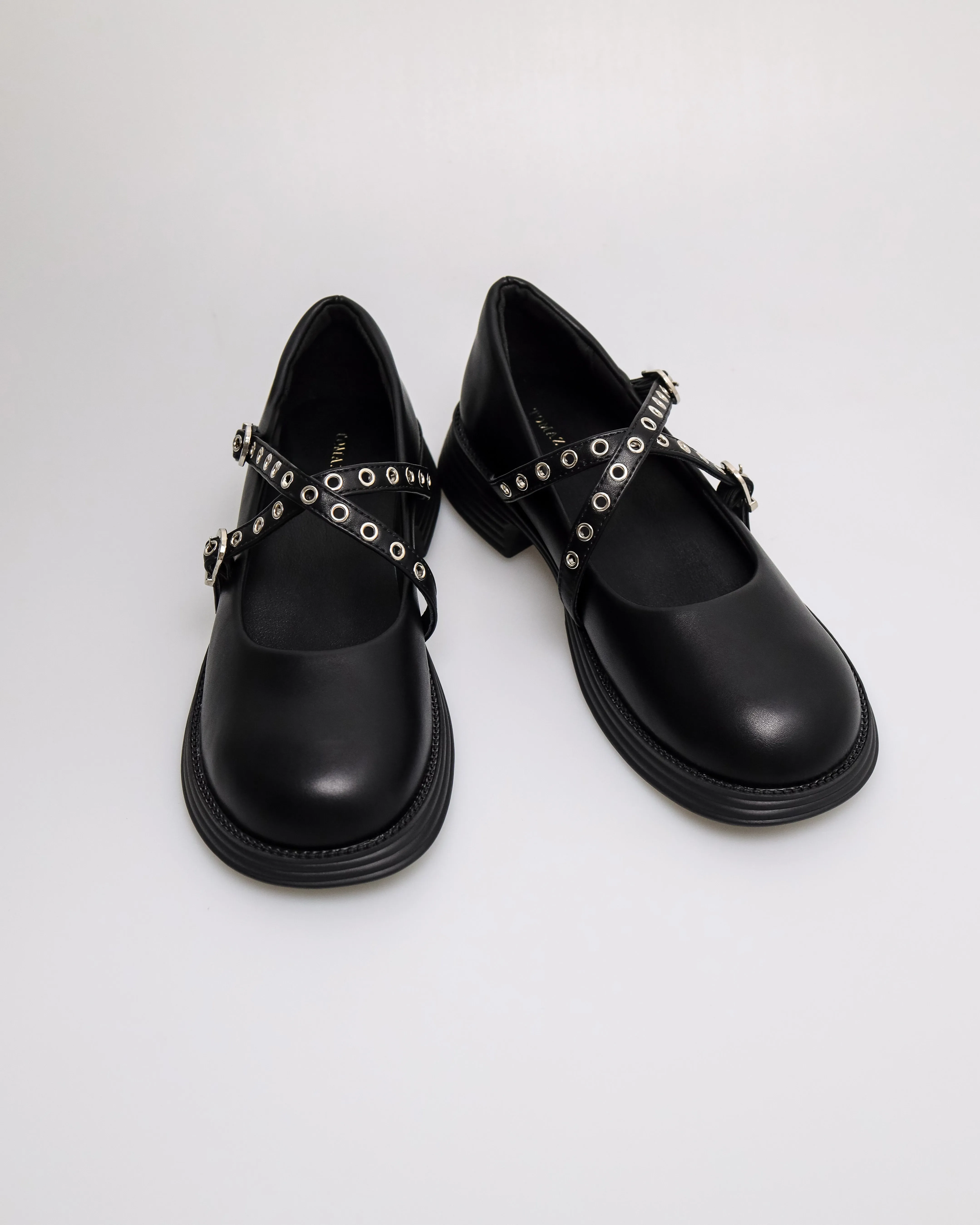 Tomaz NN453 Ladies Gothic Marry Jane Flats