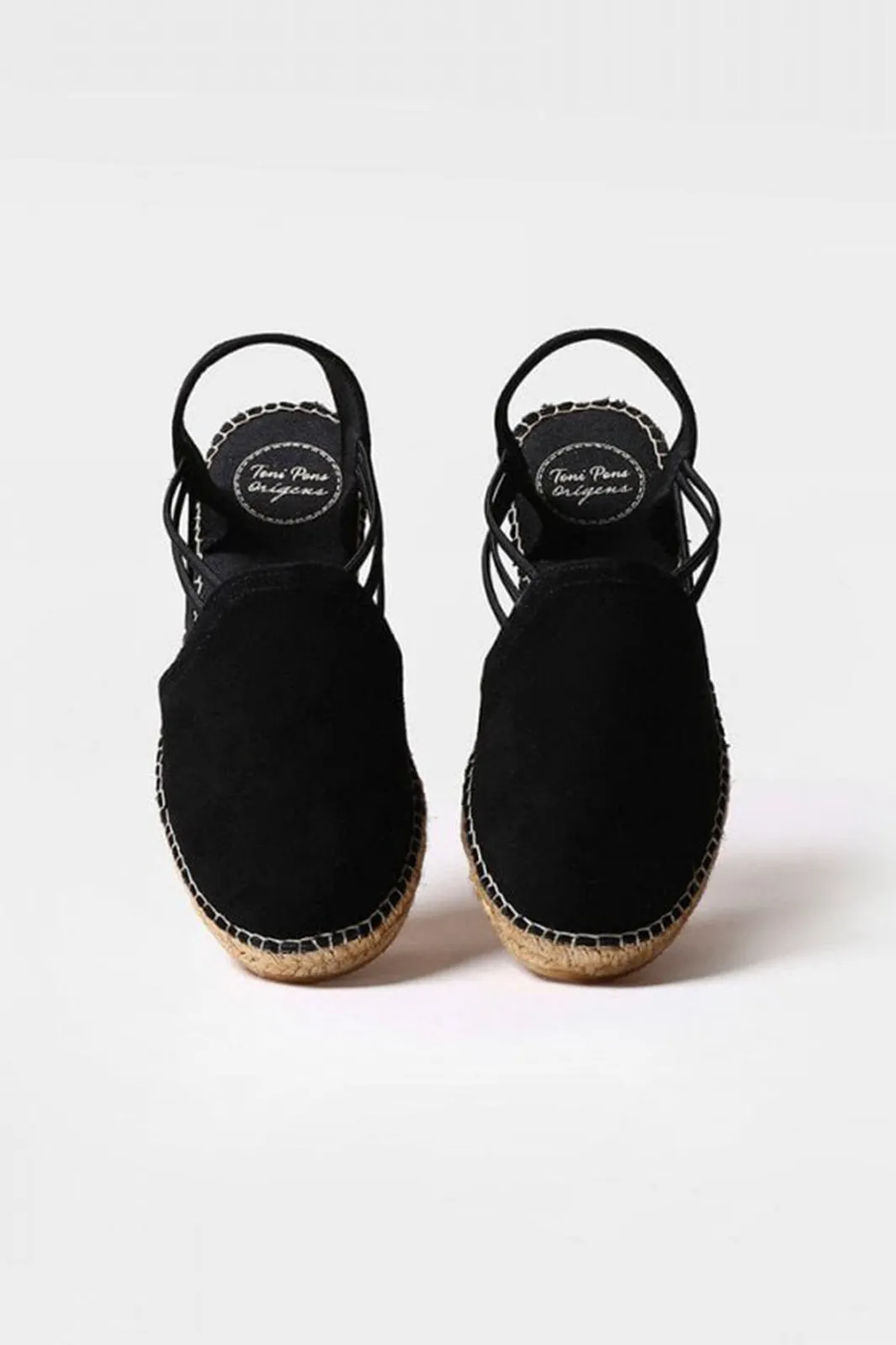 Toni Pons Nuria Espadrille Sandal Black Suede