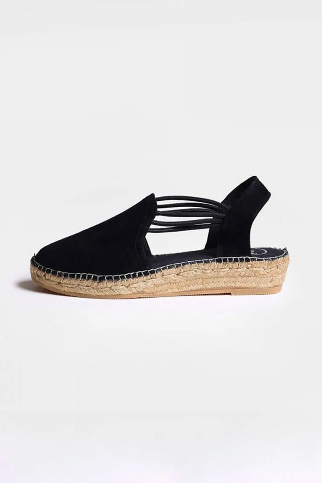 Toni Pons Nuria Espadrille Sandal Black Suede