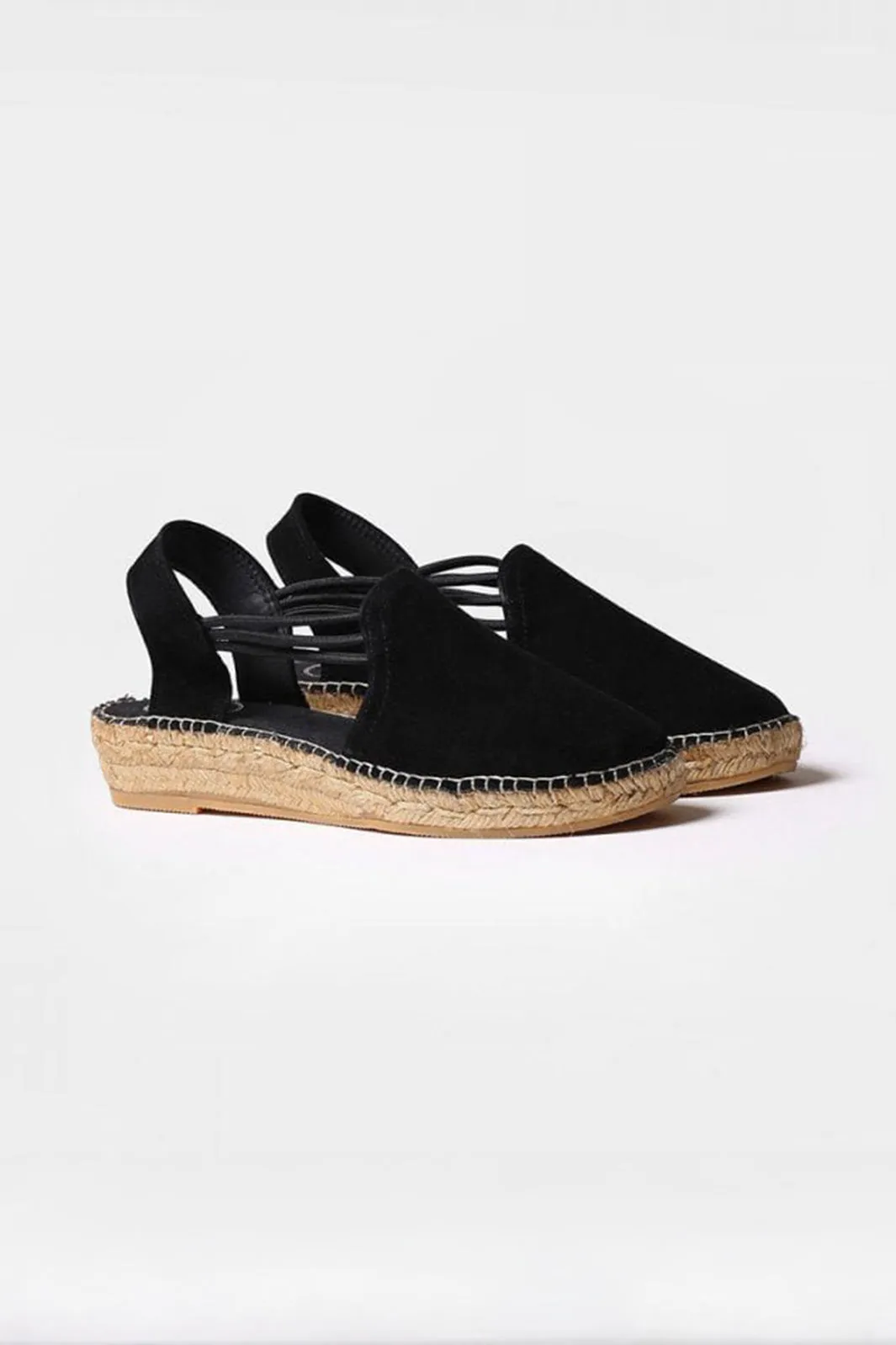 Toni Pons Nuria Espadrille Sandal Black Suede