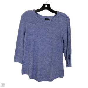 Top 3/4 Sleeve By Talbots In Blue, Size: S