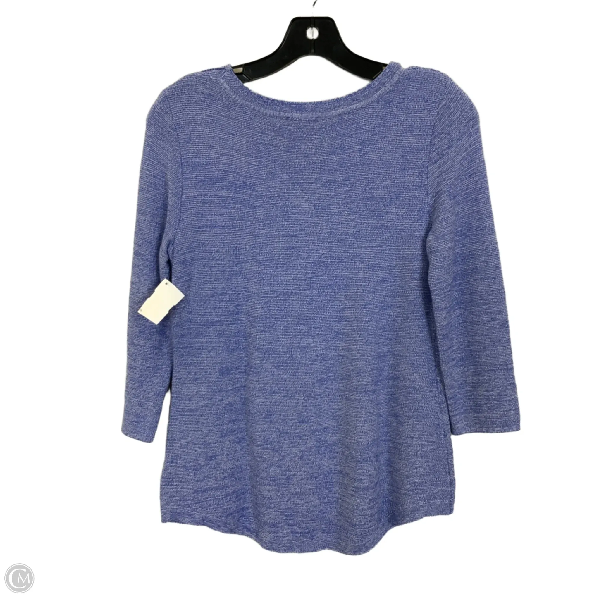 Top 3/4 Sleeve By Talbots In Blue, Size: S