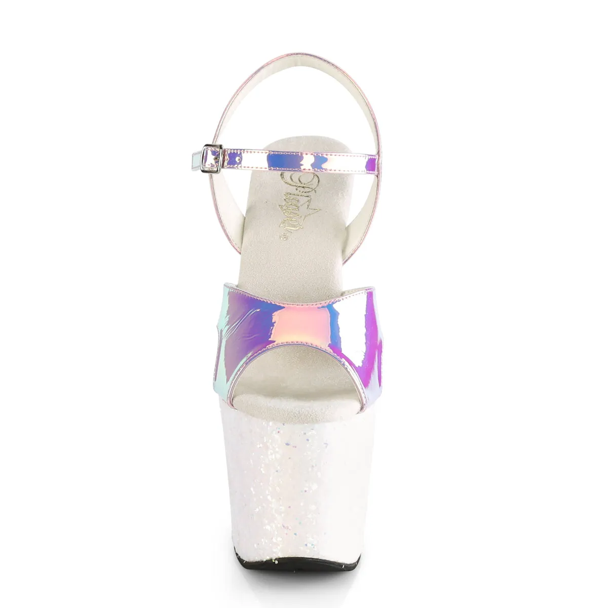 UNICORN-711LG Pleaser 7" Heel Purple Pole Dancer Platform Shoes