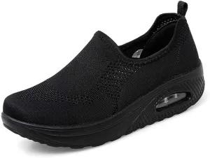 VARSKARC Women's Breathable Casual Air Cushion Slip-on Shoes Walking Running Athletic Sport Shoes