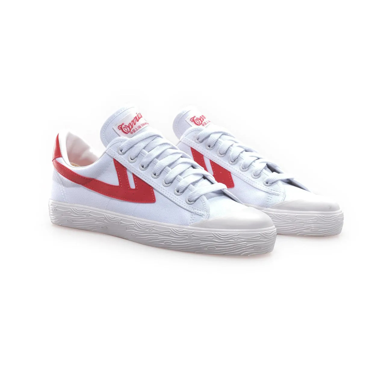 WARRIOR SHOES WB-1 // WHITE/RED