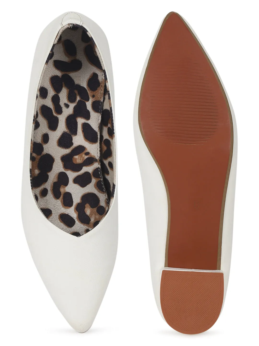 White PU Block Slip On Sandals (TC-SLC-1180-WHT)
