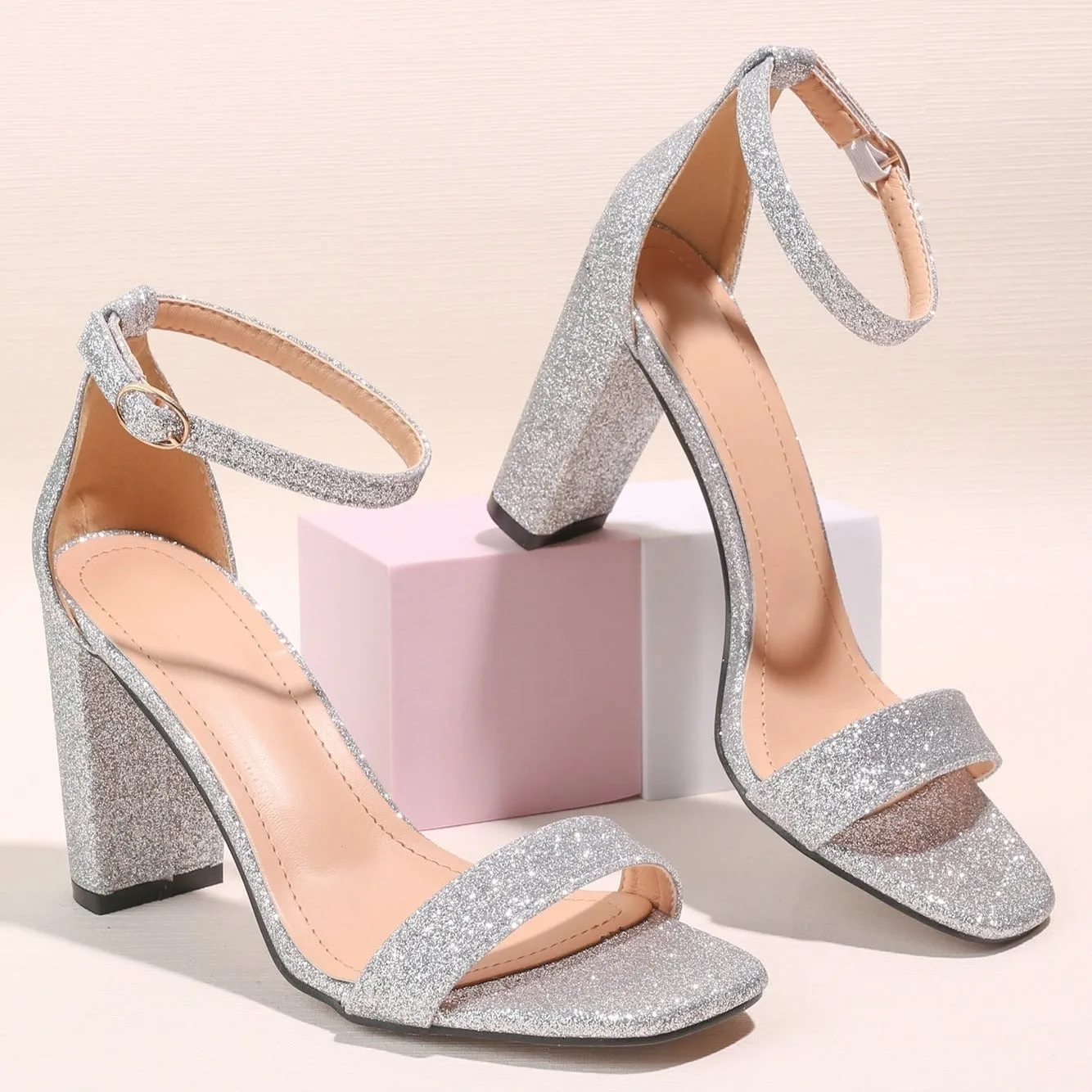 Women's High Heel Sandals Simple Belt Design With Versatile Style