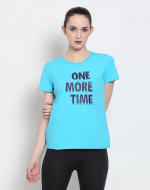 Women'S Premium Cotton Lycra Smart Fit Half-Sleeve Printed Tee