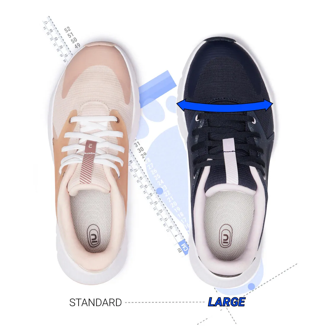 Women's standard walking trainers SW500.1 - Pink
