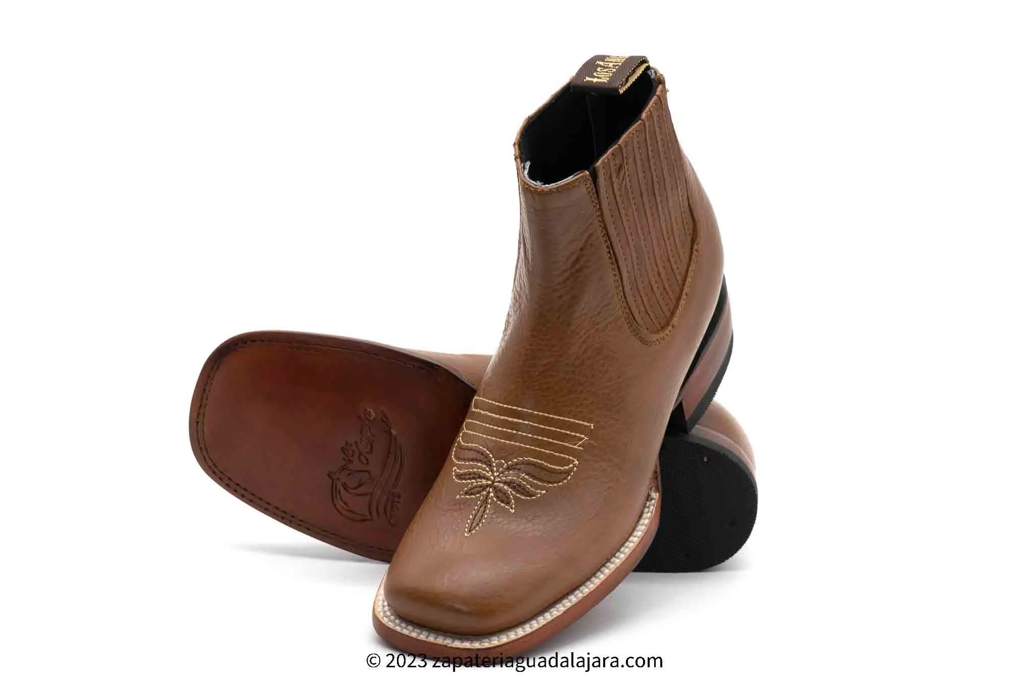 WOMEN'S WIDE SQUARE TOE HIMALAYA HONEY LEATHER BOOT -209251