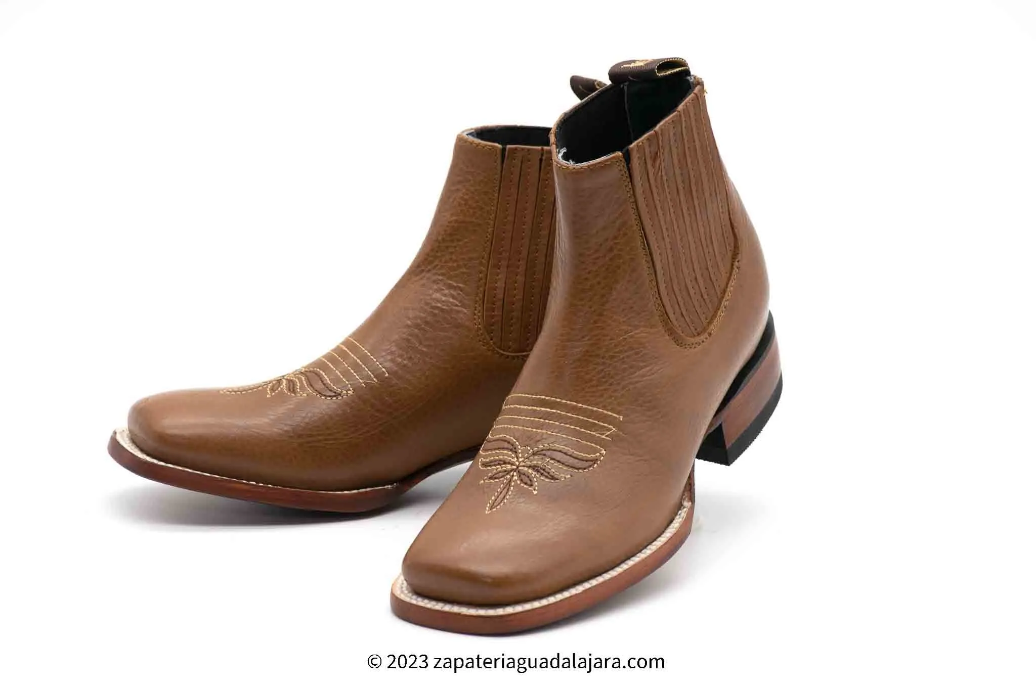 WOMEN'S WIDE SQUARE TOE HIMALAYA HONEY LEATHER BOOT -209251